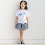 水彩風ちょうちょプリント半袖Tシャツ(90~150cm) | BeBe | 詳細画像3