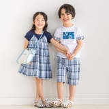 【お揃い】グラフィックロゴプリント袖切り替え半袖Tシャツ(90~150cm) | BeBe | 詳細画像6 