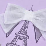 エッフェル塔プリントリボン天竺パフスリーブTシャツ(90~150cm) | BeBe | 詳細画像10