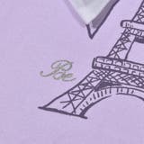 エッフェル塔プリントリボン天竺パフスリーブTシャツ(90~150cm) | BeBe | 詳細画像11