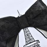 エッフェル塔プリントリボン天竺パフスリーブTシャツ(90~150cm) | BeBe | 詳細画像18