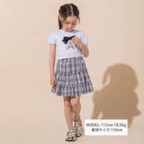 エッフェル塔プリントリボン天竺パフスリーブTシャツ(90~150cm) | BeBe | 詳細画像2