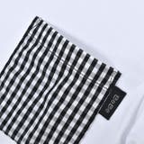 ギンガムチェックアシメ切り替えポケット半袖Tシャツ(90~150cm) | BeBe | 詳細画像9