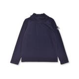 ネイビー | 【日本製】ミップスウェードフリルハイネックTシャツ(80~150cm) | BeBe