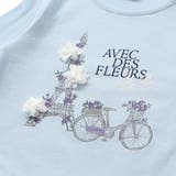 エッフェル塔フラワーモチーフスムース長袖Tシャツ(90~160cm) | BeBe | 詳細画像10