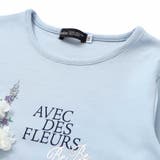 エッフェル塔フラワーモチーフスムース長袖Tシャツ(90~160cm) | BeBe | 詳細画像9