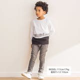 配色ドローイングロゴ天竺長袖Tシャツ(90~160cm) | BeBe | 詳細画像2