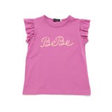 オーロラスパンコールロゴフリル袖Tシャツ(100~160cm) | BeBe | 詳細画像6