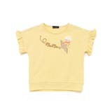 コード刺しゅうロゴ小鳥天竺フレンチスリーブTシャツ(90~160cm) | BeBe | 詳細画像11