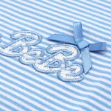 ボーダー天竺レースパッチ刺しゅうペプラム半袖Tシャツ(80~140cm) | BeBe | 詳細画像12 