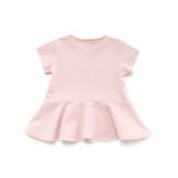 ボーダー天竺レースパッチ刺しゅうペプラム半袖Tシャツ(80~140cm) | BeBe | 詳細画像6 