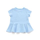 ボーダー天竺レースパッチ刺しゅうペプラム半袖Tシャツ(80~140cm) | BeBe | 詳細画像8 