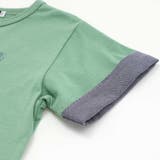 水彩風エッフェル塔ロゴプリント天竺配色半袖Tシャツ(90~150cm) | BeBe | 詳細画像11