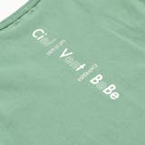 水彩風エッフェル塔ロゴプリント天竺配色半袖Tシャツ(90~150cm) | BeBe | 詳細画像13