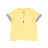 水彩風エッフェル塔ロゴプリント天竺配色半袖Tシャツ(90~150cm) | BeBe | 詳細画像6
