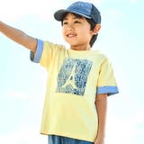 イエロー | 水彩風エッフェル塔ロゴプリント天竺配色半袖Tシャツ(90~150cm) | BeBe