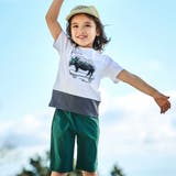 バイカラーアニマルプリント天竺半袖Tシャツ(80~140cm) | BeBe | 詳細画像3