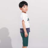 バイカラーアニマルプリント天竺半袖Tシャツ(80~140cm) | BeBe | 詳細画像7