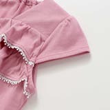 キャップスリーブスクエアネックフリルTシャツ(90~150cm) | BeBe | 詳細画像12