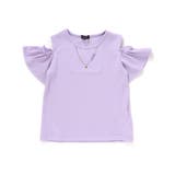 ソフトテレコ肩開きネックレスTシャツ(100~160cm) | BeBe | 詳細画像5 