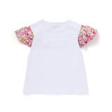 フルールドゥジョワプリントパッチロゴ切り替えTシャツ | BeBe | 詳細画像6 