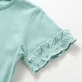 サガラ刺しゅうのっかりクマロゴフリル半袖Tシャツ(80~150cm) | BeBe | 詳細画像10 