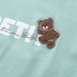 サガラ刺しゅうのっかりクマロゴフリル半袖Tシャツ(80~150cm) | BeBe | 詳細画像9 