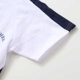 異素材切り替えバックナンバリングラグラン半袖Tシャツ(90~160cm) | BeBe | 詳細画像13