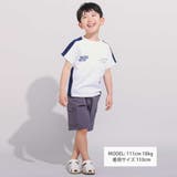 異素材切り替えバックナンバリングラグラン半袖Tシャツ(90~160cm) | BeBe | 詳細画像2
