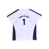 異素材切り替えバックナンバリングラグラン半袖Tシャツ(90~160cm) | BeBe | 詳細画像9