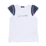 お花レースキャップスリーブ天竺Tシャツ(90~150cm) | BeBe | 詳細画像7 