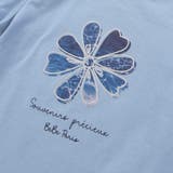 袖リボンフラワープリント天竺半袖Tシャツ(90~160cm) | BeBe | 詳細画像12 