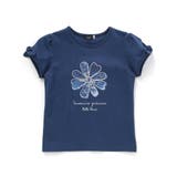 袖リボンフラワープリント天竺半袖Tシャツ(90~160cm) | BeBe | 詳細画像7 