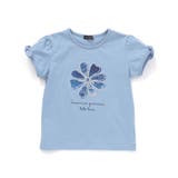 袖リボンフラワープリント天竺半袖Tシャツ(90~160cm) | BeBe | 詳細画像9 