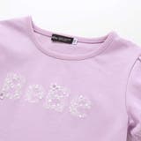 【WEB限定】発泡プリントお花ロゴ天竺半袖Tシャツ(100~140cm) | BeBe | 詳細画像12 