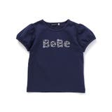【WEB限定】発泡プリントお花ロゴ天竺半袖Tシャツ(100~140cm) | BeBe | 詳細画像8 