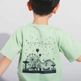 JOUERバック遊園地プリント天竺半袖Tシャツ | BeBe | 詳細画像5