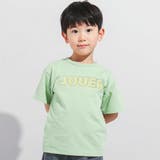 グリーン | JOUERバック遊園地プリント天竺半袖Tシャツ | BeBe