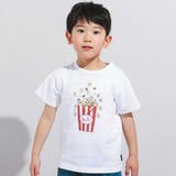 【WEB限定】ポップコーンプリント天竺半袖Tシャツ(100~140cm) | BeBe | 詳細画像1