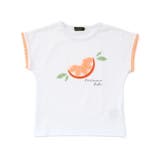 立体オレンジモチーフフリンジ半袖Tシャツ(90~150cm) | BeBe | 詳細画像7 