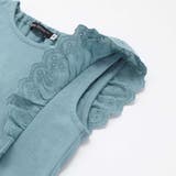肩フリルレース天竺ノースリーブTシャツ(90~150cm) | BeBe | 詳細画像15 