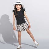 肩フリルレース天竺ノースリーブTシャツ(90~150cm) | BeBe | 詳細画像3 