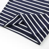 リーフ柄ボーダー切り替え天竺半袖Tシャツ(90~150cm) | BeBe | 詳細画像14 