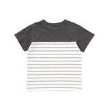 リーフ柄ボーダー切り替え天竺半袖Tシャツ(90~150cm) | BeBe | 詳細画像8 