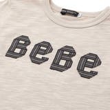 ストライプテープロゴバックネームスラブ天竺半袖Tシャツ(90~150cm) | BeBe | 詳細画像11