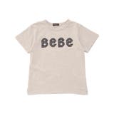 ストライプテープロゴバックネームスラブ天竺半袖Tシャツ(90~150cm) | BeBe | 詳細画像8