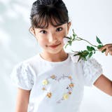 クロンドフルール天竺フリルパフスリーブTシャツ(90~150cm) | BeBe | 詳細画像11