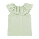 スカラップレースフリルカラー天竺ノースリーブTシャツ(90~150cm) | BeBe | 詳細画像13 