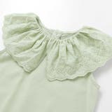 スカラップレースフリルカラー天竺ノースリーブTシャツ(90~150cm) | BeBe | 詳細画像14 