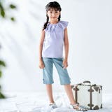スカラップレースフリルカラー天竺ノースリーブTシャツ(90~150cm) | BeBe | 詳細画像3 